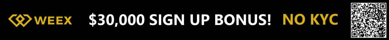 Sign up for WEEX with a bonus of up to $30,000